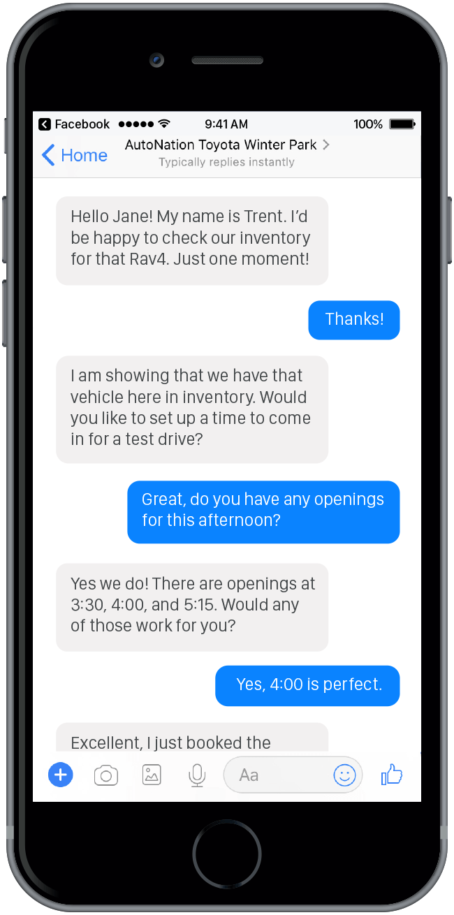 Facebook Marketplace Conversation