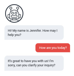 bad conversation handled by a robot