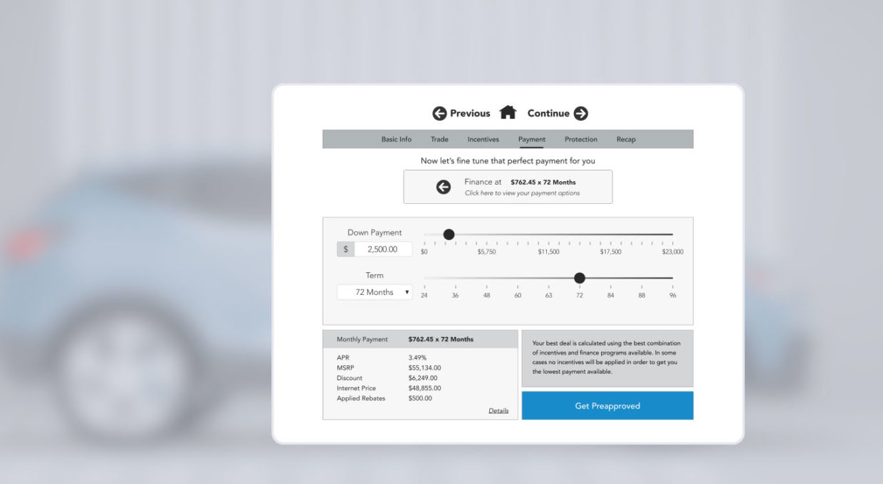 Darwin Automotive Retailing interface