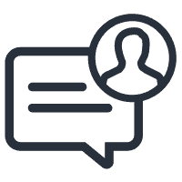 managed chat bubble