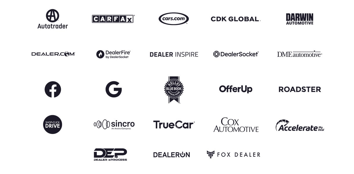 Auto industry partner logos