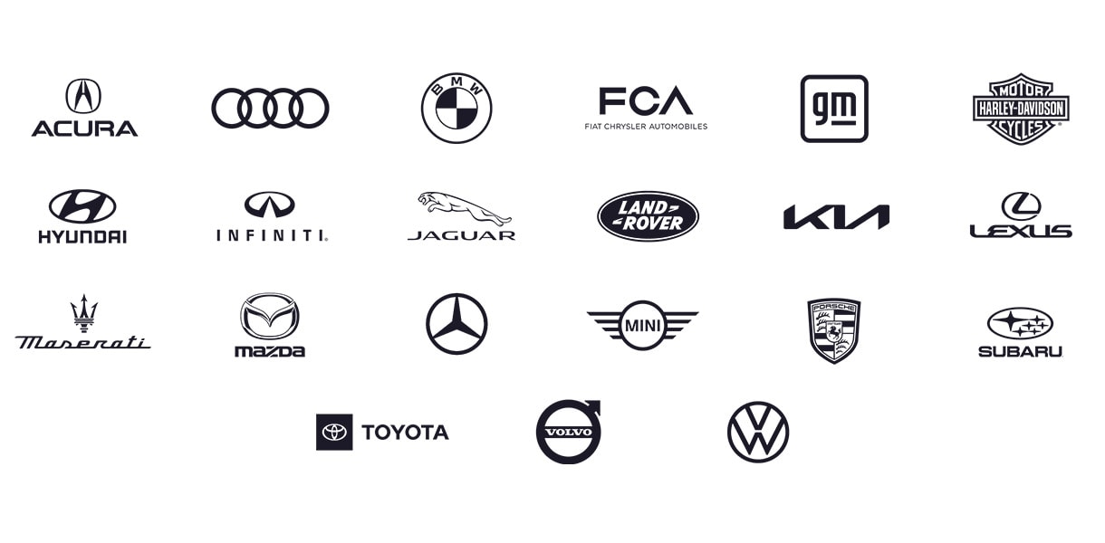 Automotive OEM co-op program logos