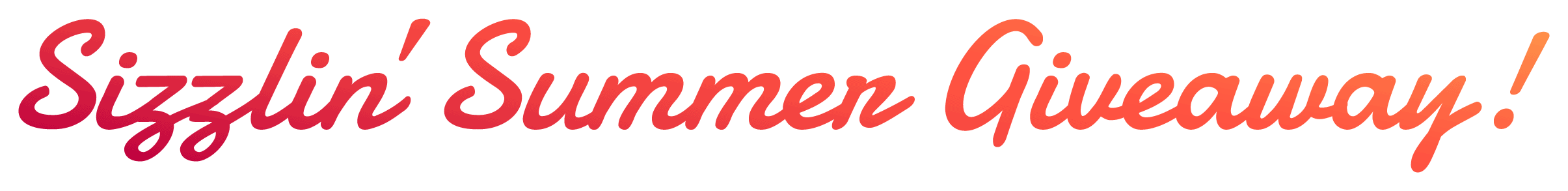 Sizzlin' Summer Giveaway!