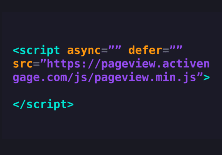 Short ActivEngage javascript code example