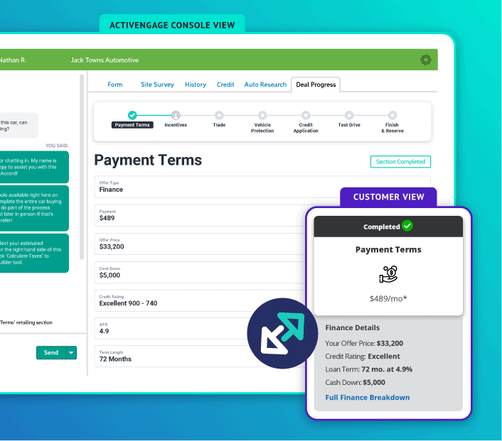 Console retailing interface