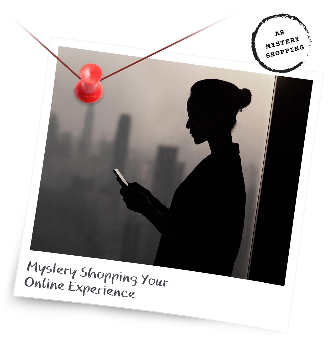 Mystery shopper polaroid example