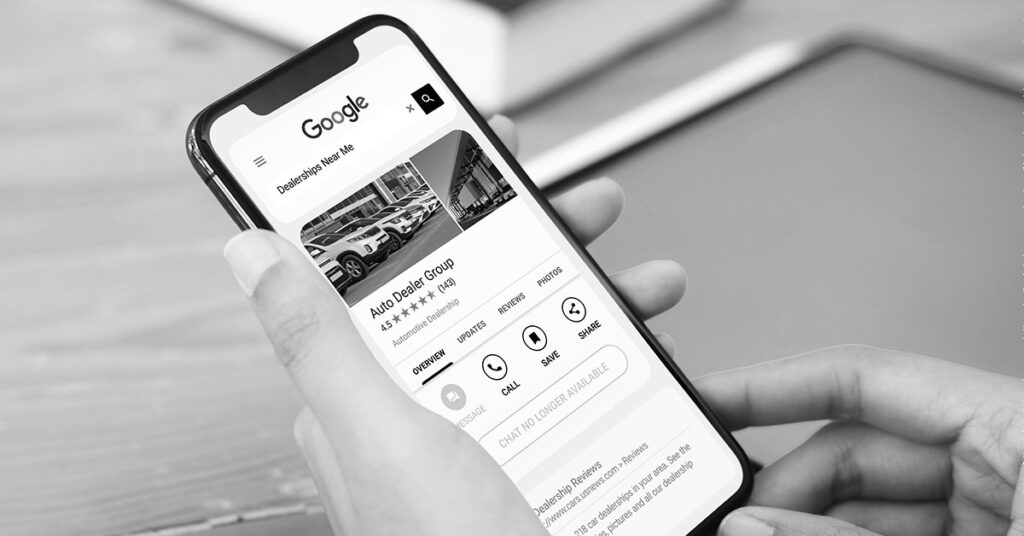 Google business profile without chat