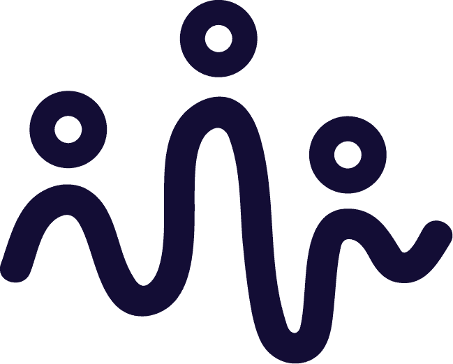 ActivEngage logo with abstract design representing engagement and communication.