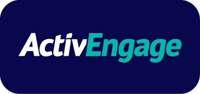 ActivEngage logo showcasing event engagement solutions and interactive technology.